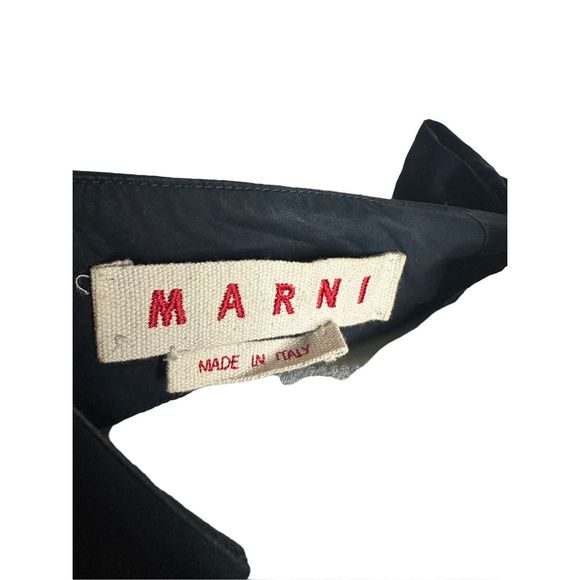 Marni Black Tie Keyhole Back Long Sleeve Blouse Top Size IT 40 US 4 Women's - Picture 5 of 7